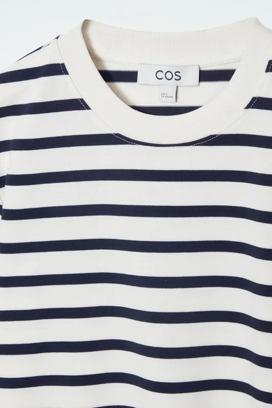 COS Clean Cut Regular T-Shirt in Blue - Women