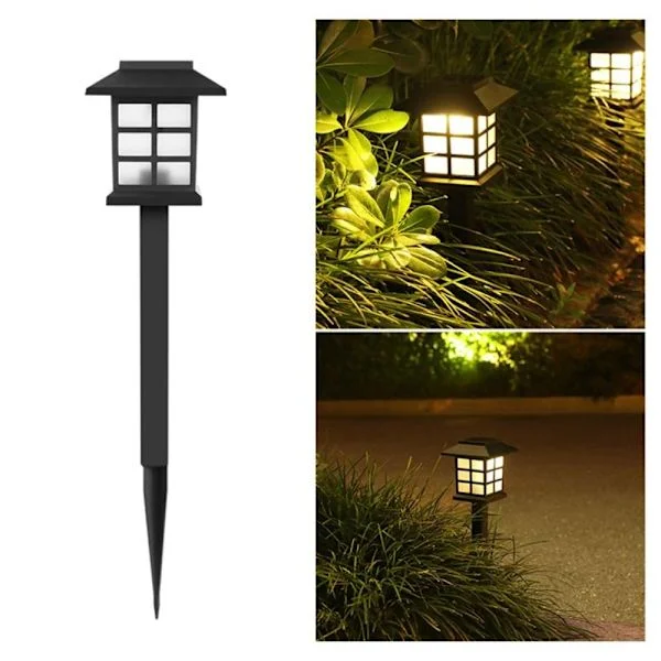 Solar LED Gräsmatta Lampa Utomhus Mini Solar Lampa Liten Palats Lampa Vattentät Gård Atmosfär Trädgårdslampa