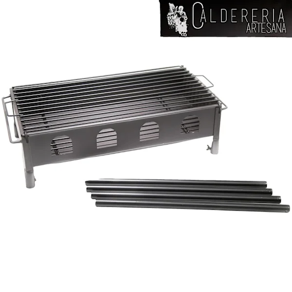 Hi, thank you for your interest in our Charcoal BBQ Grill. This grill features detachable legs for easy transport and storage, as well as a durable co