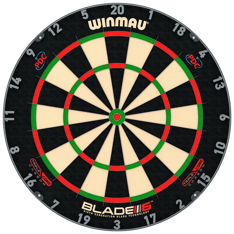 Winmau Blade 6 Triple Core Professional Bristle Dartboard - Official PDC Board