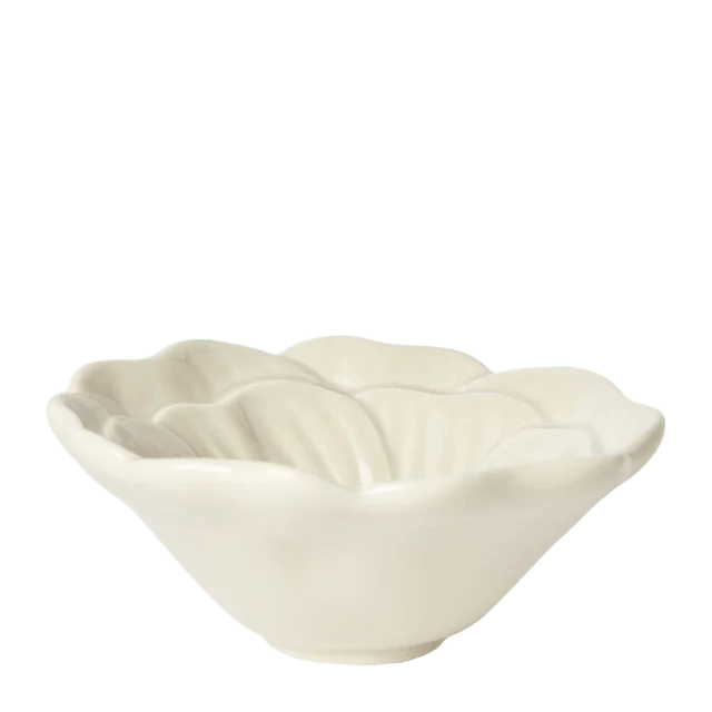 Åhléns Home Skål i porslin VALLMO 12 cm Skålar Vit ONESIZE