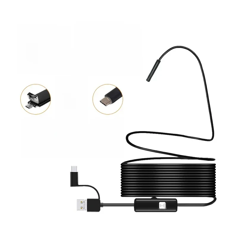 AliExpress - 3,9/5,5/7,0/8mm 1080P 3in1 Einzelnen Dual Objektiv Endoskopischen Inspektion Werkzeug Kamera Rohrleitungen endoskop Für Android Mobile 