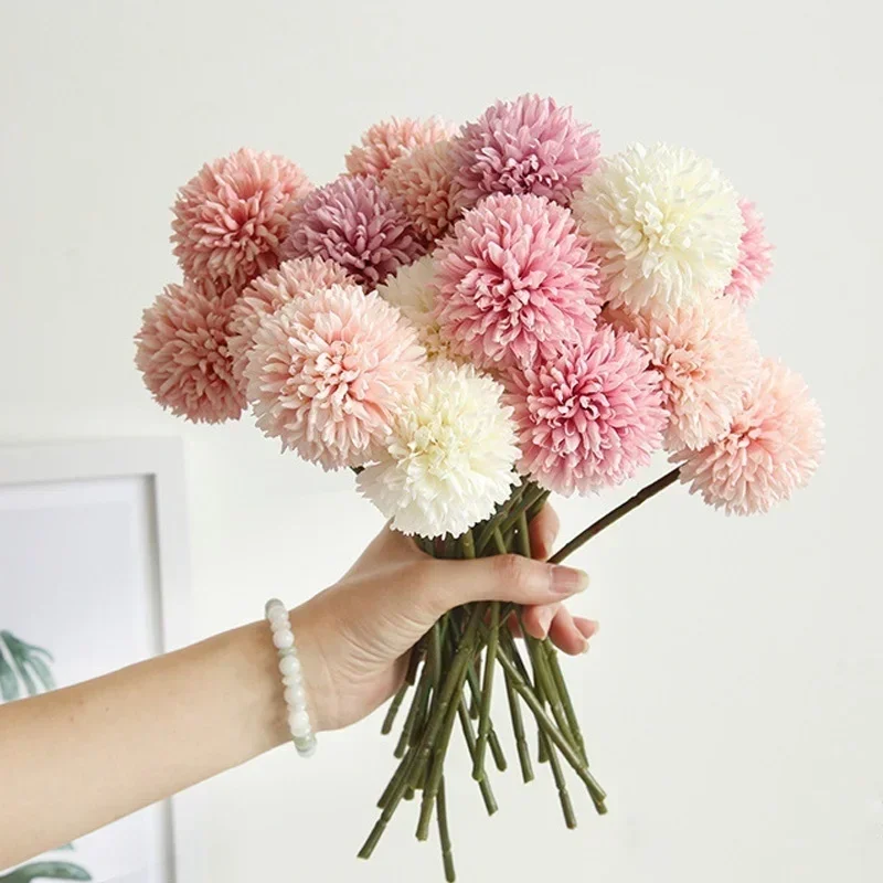 AliExpress - 3/5Pcs Hortensien Künstliche Blumen Bouquet Für Home Schlafzimmer Dekor Hochzeit Dekoration Handwerk Vasen Blume Anordnung Zubehör