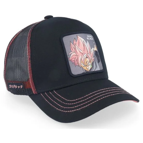 Capslab - Svart trucker Caps - Dragon Ball Black Black Trucker @ Hatstore