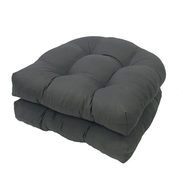 Farmhouse Chair Cushions, Outdoor Garden Sofas, Rattan Chairs, Moisture-proof and Waterproof Seat Cushions, Cushions and Home Tatami Mats Grey 45*45CM