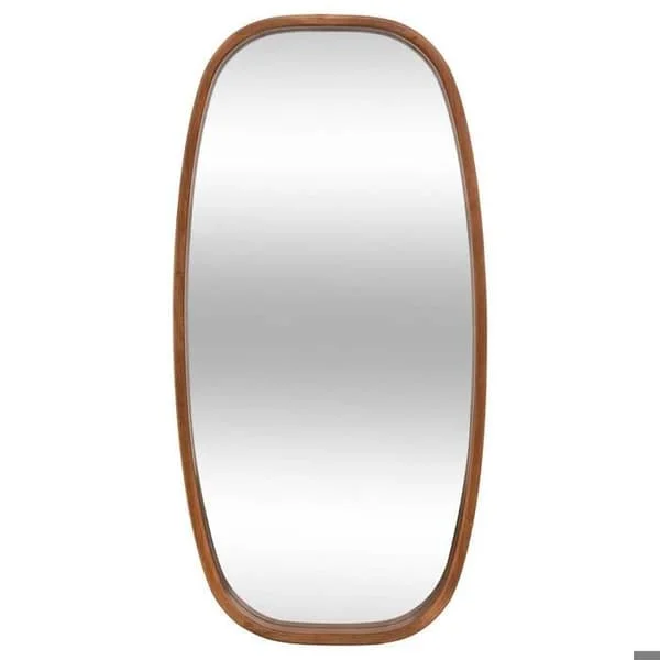 Oval spegel Jasna trä 80x40cm - Atmosphera Inredningsdesigner