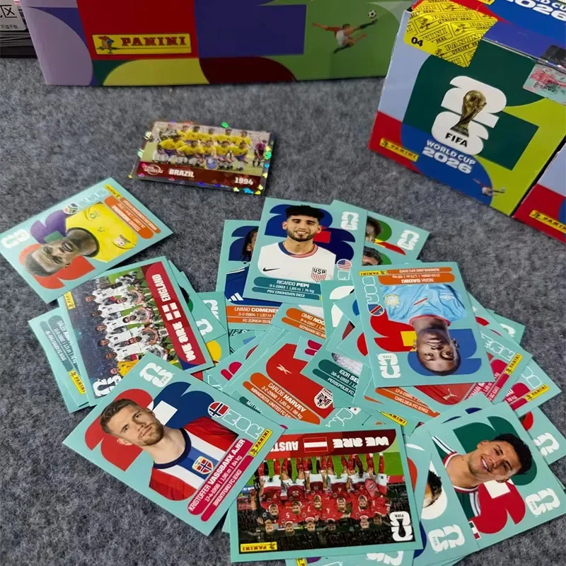AliExpress - 100% Original Panini 2026 FIFA World Cup Offizielle Fußball-Sticker-Karten Originalbox Limitiertes Sticker-Album Sammel-Fußball-TCG-