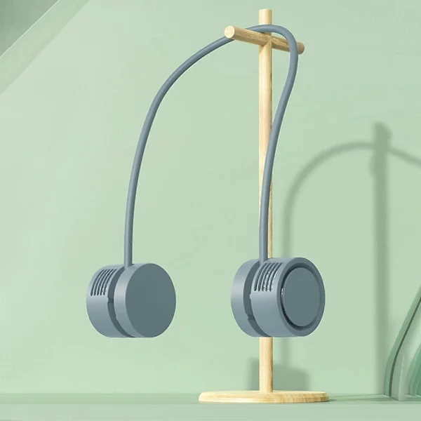 Mini Fläkt Halsfläktar, Hands Free Bladeless Fläkt, 1600mAh Fläkt, USB Vikbara Bladlösa Fläktar Aromfläkt (FMY)