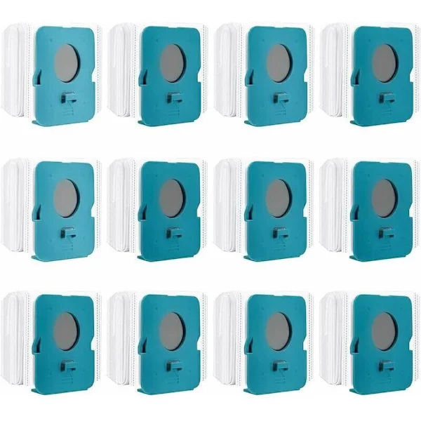 12 Pieces Clean Station Station for Samsung Bespoke Jet VCA-ADB95, VS20A95923W, Vacuum Cleaner Bags, Vacuum Bags, Vacuum Cleaner Accessories