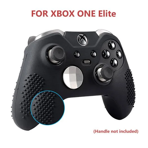 Xbox One Elite Controller Silikonfodral Skin Grip Gel Gummi Skyddande Fodral, Svart