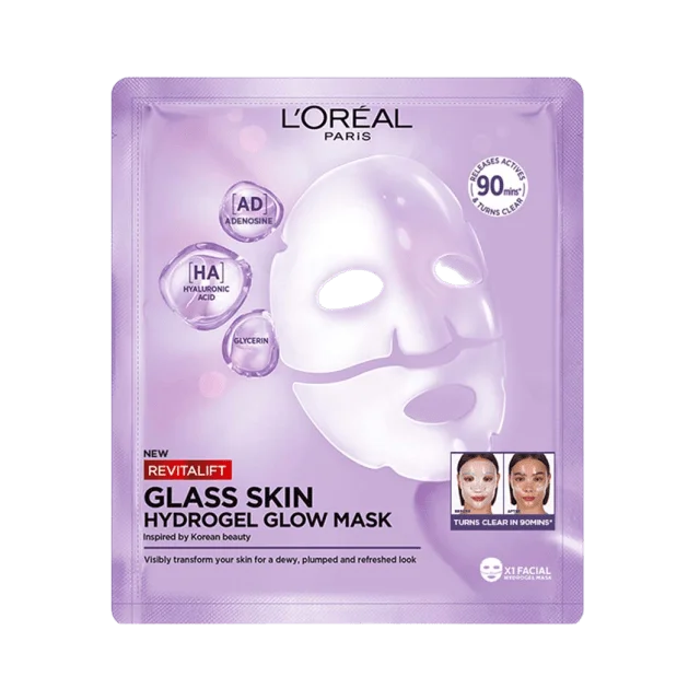 L'Oréal Paris Revitalift Filler Glass Skin Tissuemask Ansiktsmask & peeling Dam 1 ST