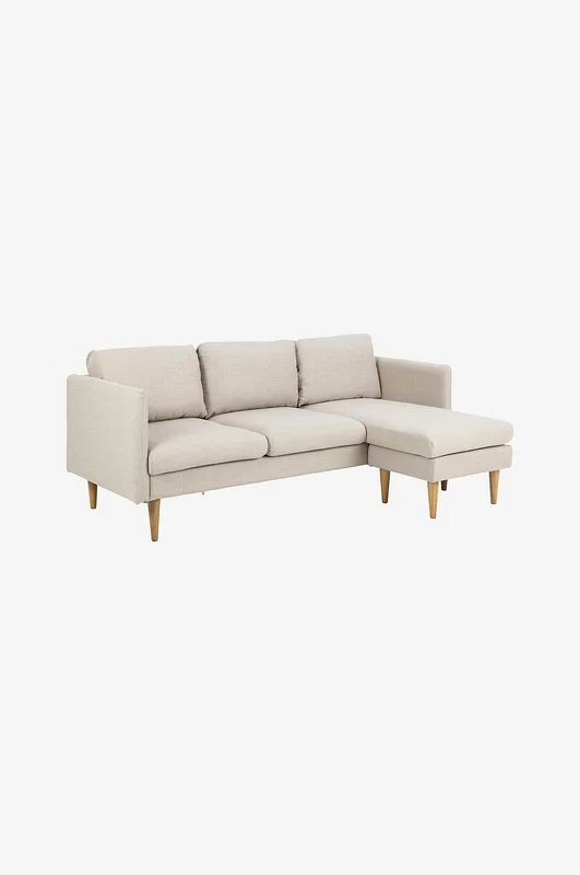 AC Design Furniture - Sofa 2-seter med sjeselong Milly - Natur - 2-seters-sofaer - Fra Homeroom