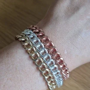Armband kedja trefärgad