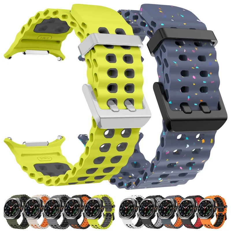 AliExpress - Bracelet respirant en Silicone pour Samsung Galaxy Watch Ultra 47mm, Bracelet marin Galaxy Watch Ultra (2025) 47mm