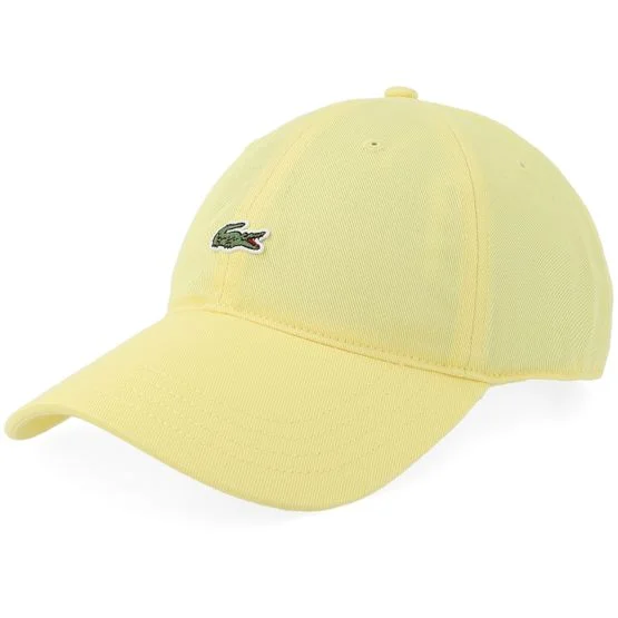 Lacoste - Keltainen unconstructed Lippis - Cap Woven Yellow Dad Cap @ Hatstore