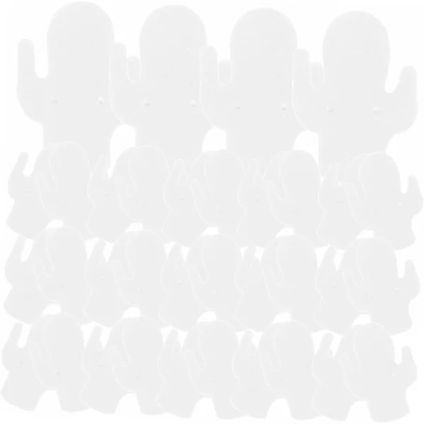 Earring Display Cards 100pcs Kraft Paper Jewelry Stand Cactus Shape Earring Cards for Storage