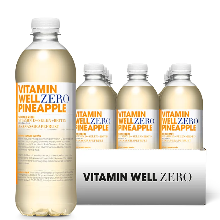 12 x Vitamin Well Zero Vitamin juoma 500 ml
