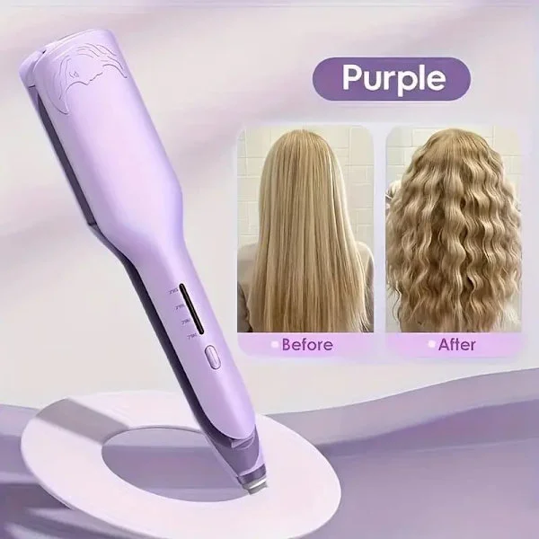 Curling Iron & Hair Styling for Women, Double Barrel, Deep & Wide Waves, Perfect Gift