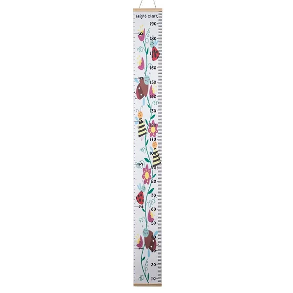 H Canvas Tillväxtdiagram för Barn - Unisex Barnrum Väggdekor - Mät Höjd Diagram - Väggtejp med
