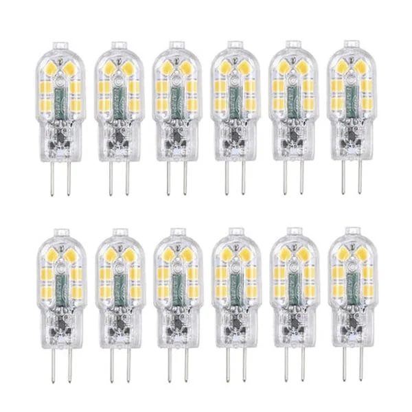 Tomshine G4 LED-pærer 12-pakning varmhvit