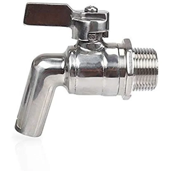 Rostfri öl 1/2 " kran för hembryggningsfat Jäskärl vin öl dryck juice dispenser tappkran dryckesfat (1/2)