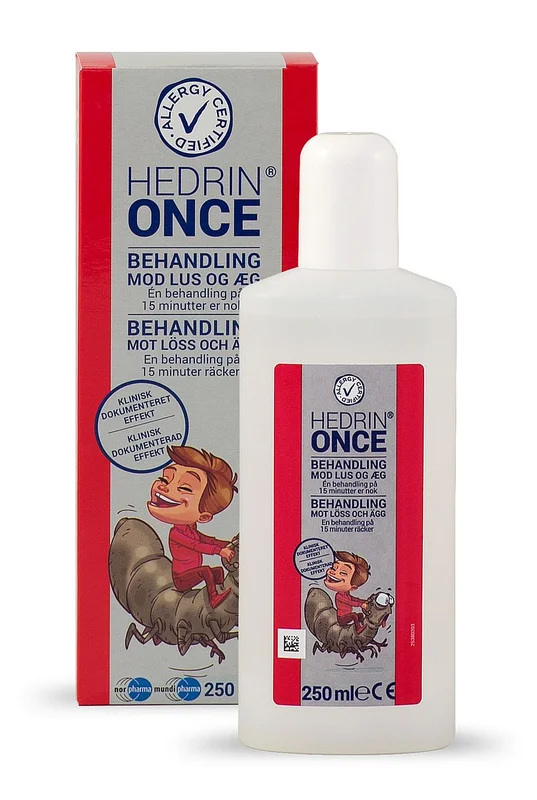 Hedrin Once gel lusebehandling 250 ml, Børn & Forældre, Lus, Lusemiddel
