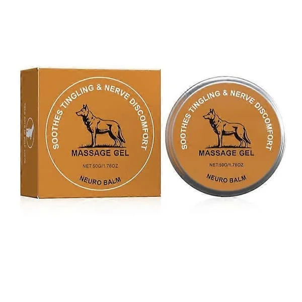Therawolf Neuro Balm, Nerveaflastningsbalsam til neuropati, Naturlig urteledpleje kølende beroligende massagecreme med magnesium og mentol, Led & M