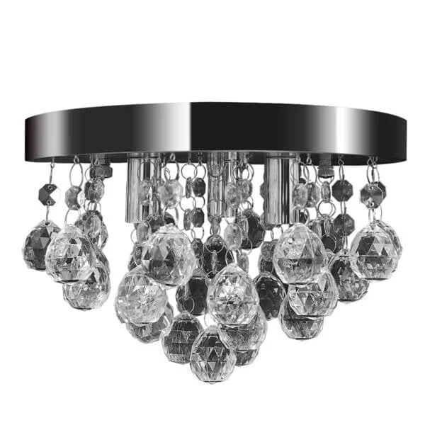 vidaXL Chandelier crystal and chrome