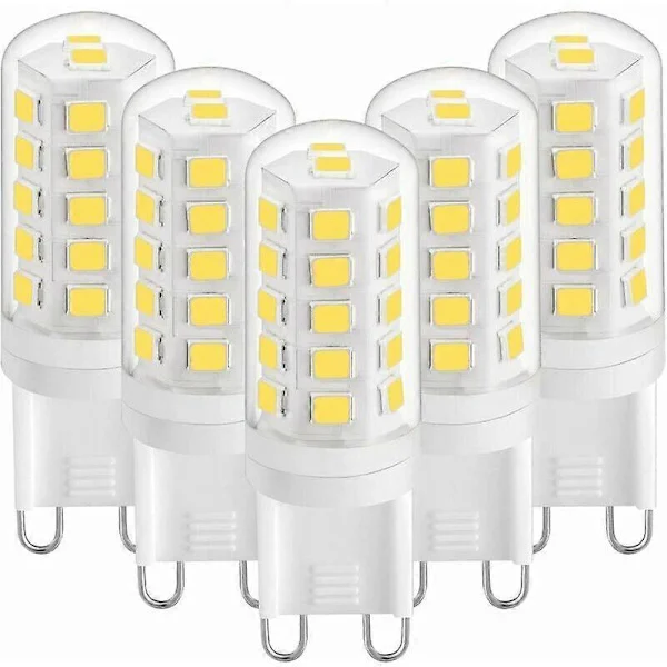 G9 LED-lyspære 3W Naturlig Hvit 4000K, G9 LED-lyspærer 420LM, Tilsvarende 28W 40W Halogenpære, G9 LED-maislyspærer for skrivebordslampe, Anti-flimmer