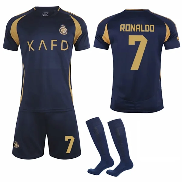 2024-2025 Al-Nassr FC Borte Fotballdrakter Barn Voksen Nr.7 Ronaldo