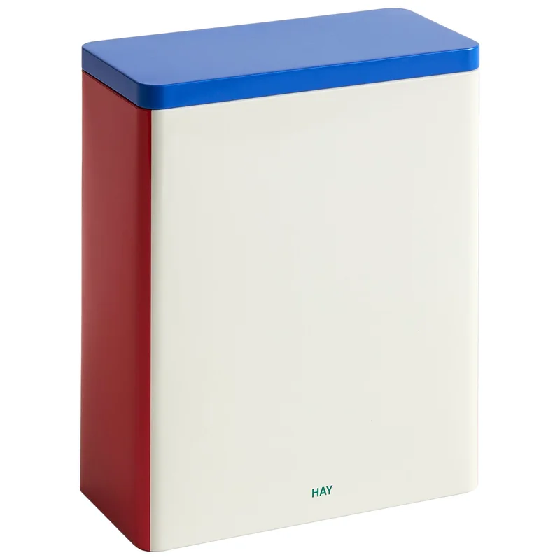 Hay Oppbevaringsboks i blikk, off-white/blue/red
