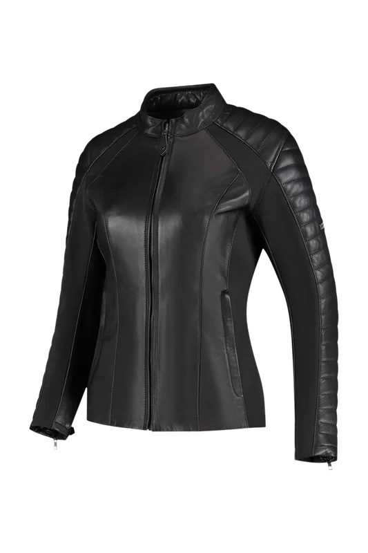 Giacca Moto Donna Rusty Stitches Donna Nero 40