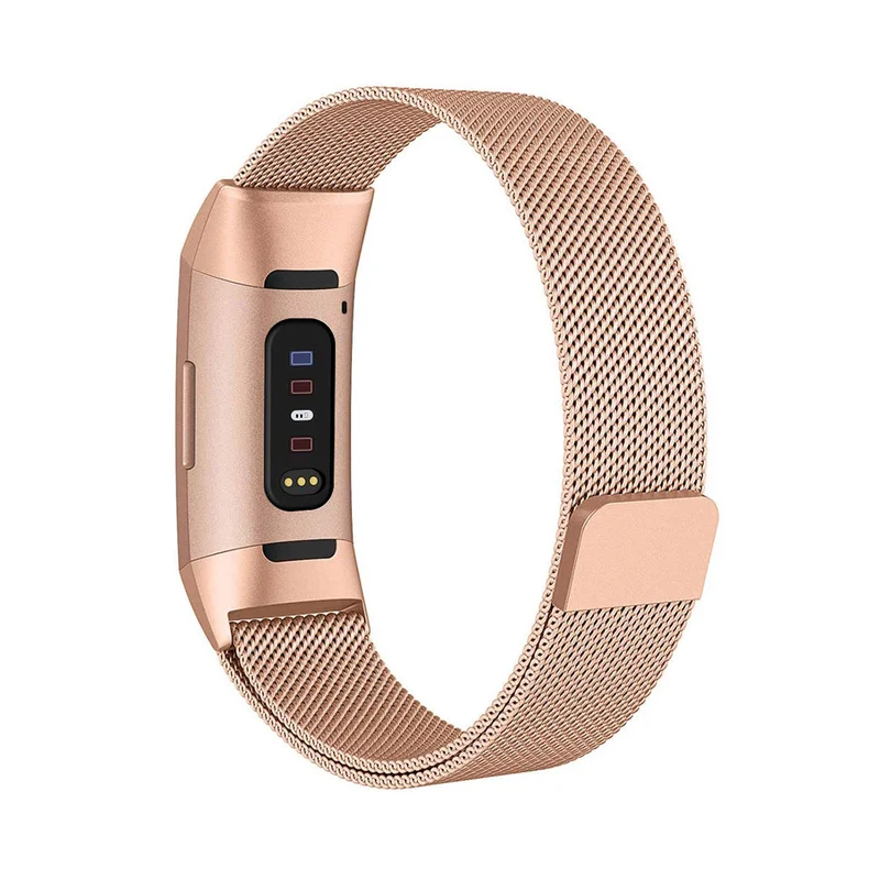 Mesharmband till Fitbit Charge 3 & 4 - Roséguld | Armband Från Yedi