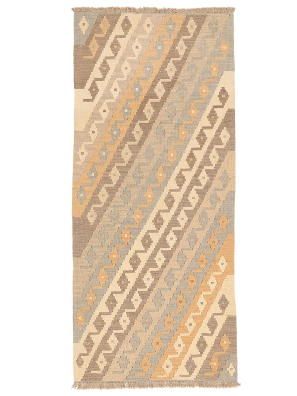 Oriental Light Nomad Kilim Rug 85X195 Runner Orange/Beige (Wool, )
