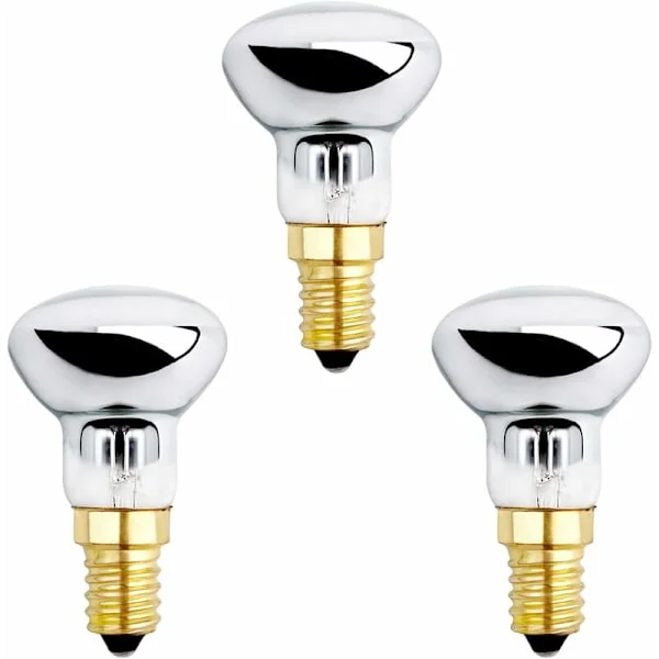 E14 R39 25W Lavalampe Pære, Dimbar, Varmhvit 2600K, 250LM, Små Base Reflektorlamper for Oppvarming Boblelampe, Rakettlampe, Glitterlampe, Sett med