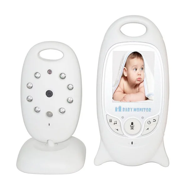 Babycall / Baby Monitor med Kamera – Babyovervåkingssystem, 2.0" LCD-skjerm, 2-veis lyd, Infrarødt nattsyn, Plug and Play