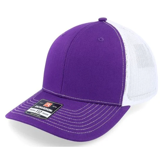 Richardson - Lilla trucker Caps - 112 Split Purple/White Trucker @ Hatstore