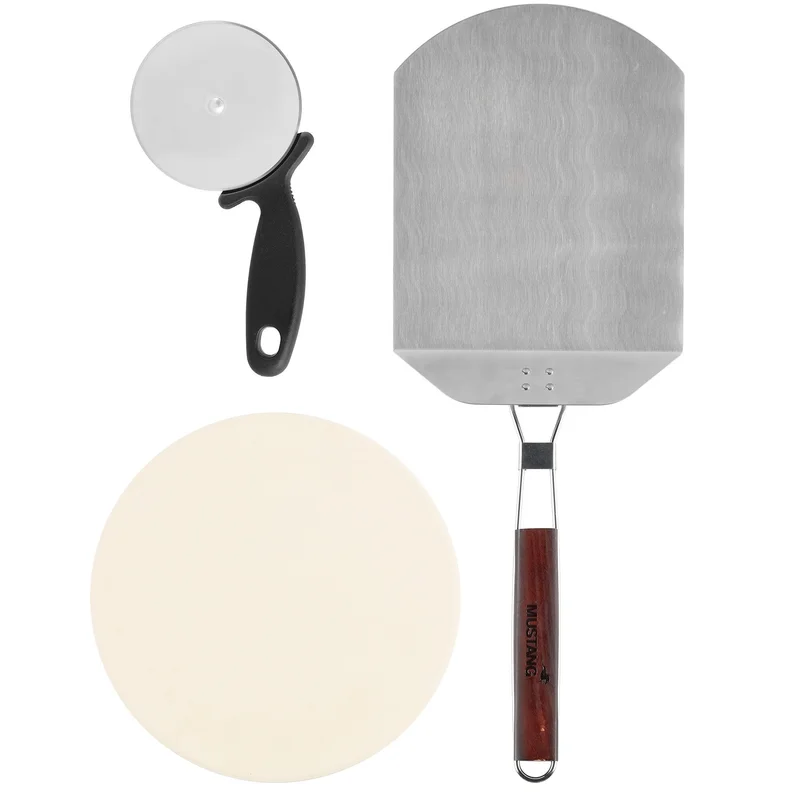 Mustang Pizzasett 3 Deler' - 'Beige