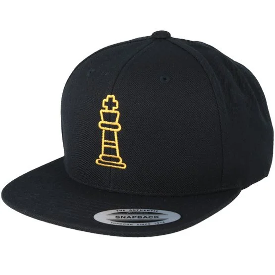 Iconic - Svart snapback Keps - King Chess Black Snapback @ Hatstore