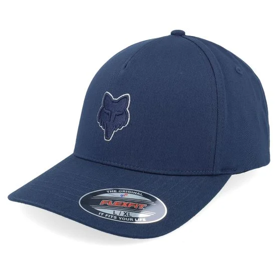 Fox - Ble flexfit Czapka Z Daszkiem - Fox Head Hat Midnight Stretch Fit @ Hatstore