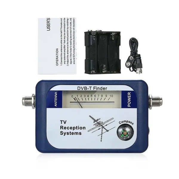 DVB-T Professionell TV-antenn Sökare Digital Antenn Marksänd Signalmätare Pekare TV-satellitmottagare