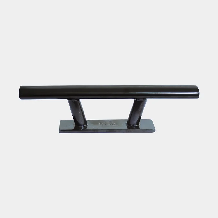 Cleat / bollard for boat 1852-Marine, stainless steel, 200 mm (C/C) 69 mm, black