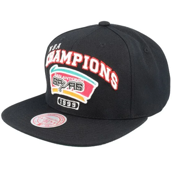 Mitchell & Ness - NBA Zwart snapback Cap - San Antonio Spurs Champs Black Snapback @ Hatstore
