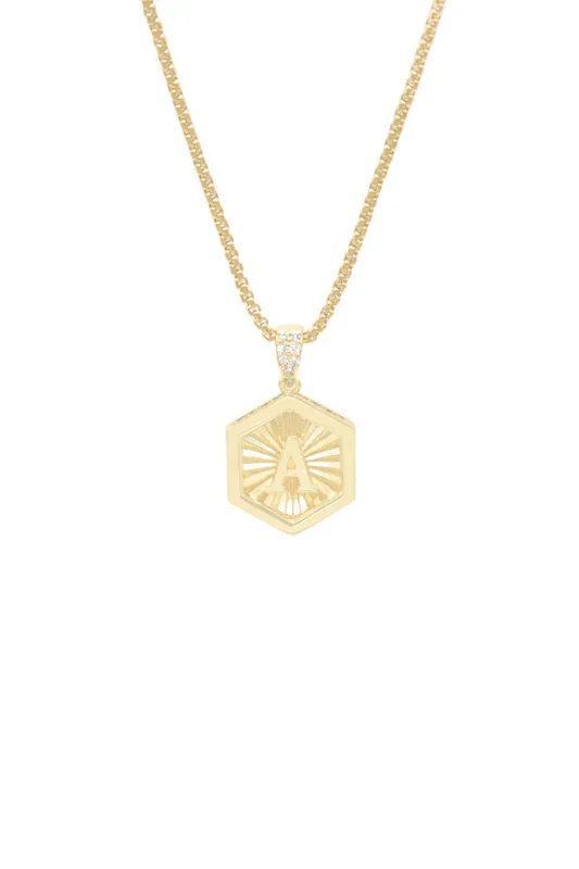 Letter Necklace Gold solid gold G