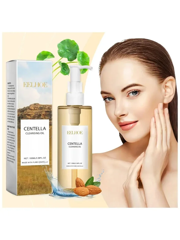 AliExpress - Centella Gesichtspflege-Kombination, sanftes, beruhigendes Make-up-Entferneröl, Centella-Reiniger, Centella-Serum-Set für empfindliche 