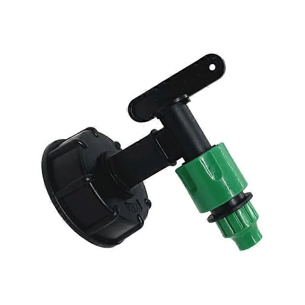 IBC Universal IBC Vandtank Adapter, IBC Container, Tøndeventil Connector, Dyseadapter - Slim Tube Udgang til Lille Dyse