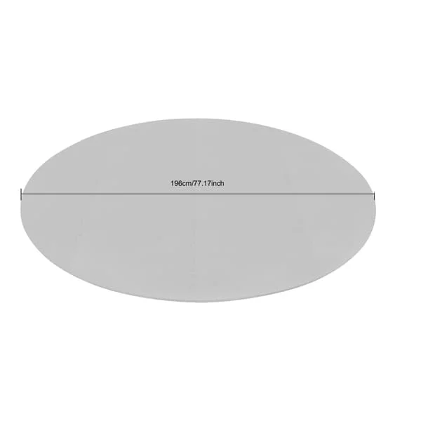 Hot Tub Mat, EVA Material, 77,17 tommer Diameter, Moderne Stil, Grå