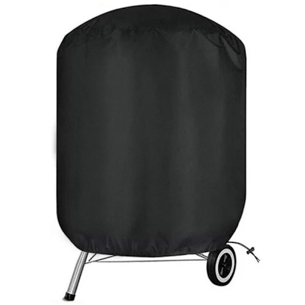 Weber Grillöverdrag, Weber Utomhus Grillöverdrag, Oxford Vattentätt Weber Runt Grillöverdrag, Svart (Φ70x70cm)