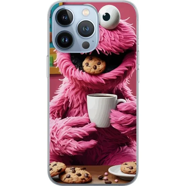 Kompatibelt Mobildeksel til Apple iPhone 13 Pro Rosa kjeksmønster med kaffe og kake i koselig motiv med varm følelse
