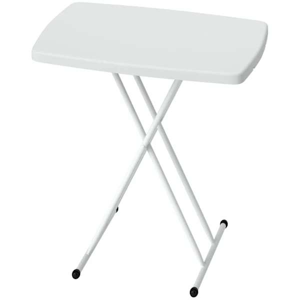 Sidebord havehøjdejusterbart havebord, foldbart altanbord af plast, rektangulært sofabord 50kg bæreevne, 76x50x74H cm sofabord til udendørs indendørs